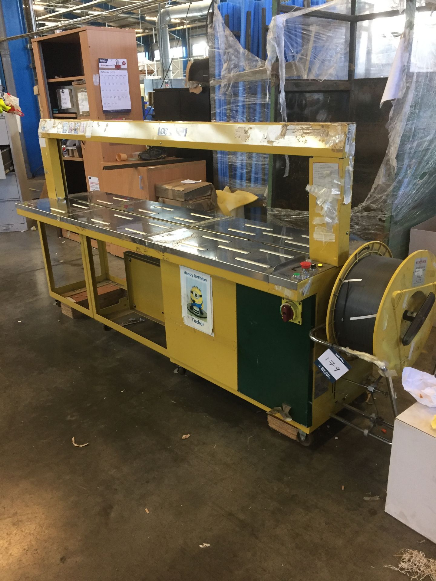 Gordian mobile band strapping machine, Capacity 2000mm ** This lot is located at The Dowlais Site,