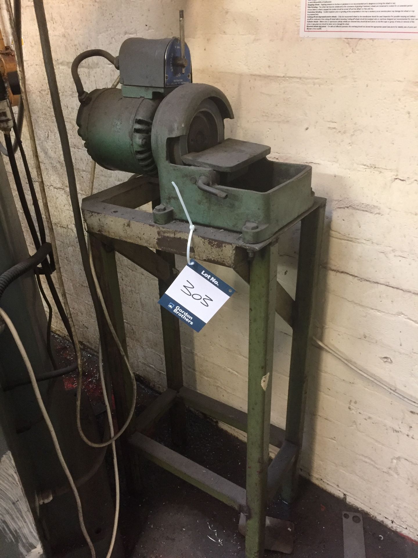 Dewhurst and Partners Ltd. Floor mounted pedestal tool sharpener **This lot is located at The