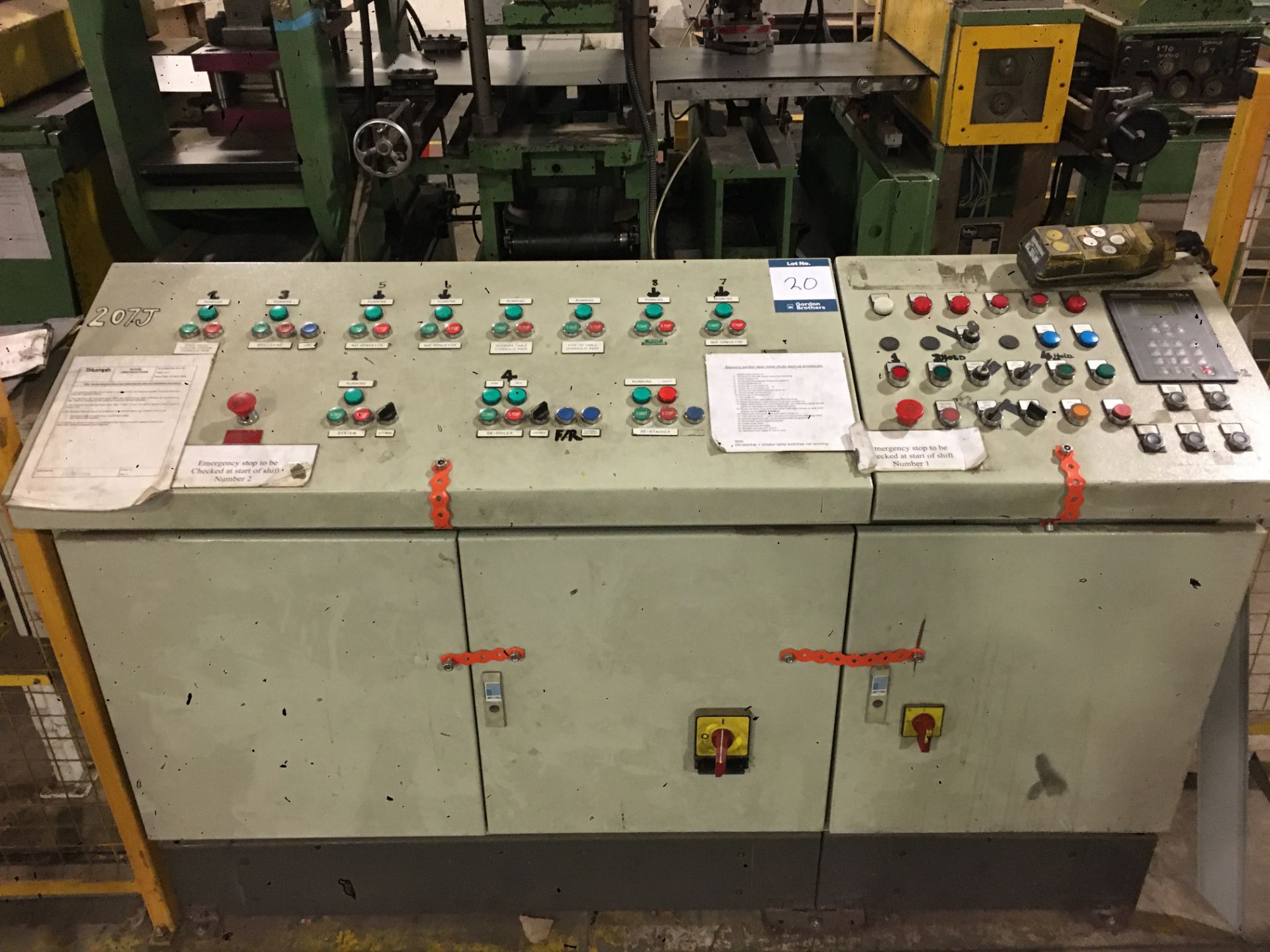 Door forming line comprising: Atkin, CLC-3000 track mounted coil car, Serial No. W5781 (1995), - Image 14 of 17