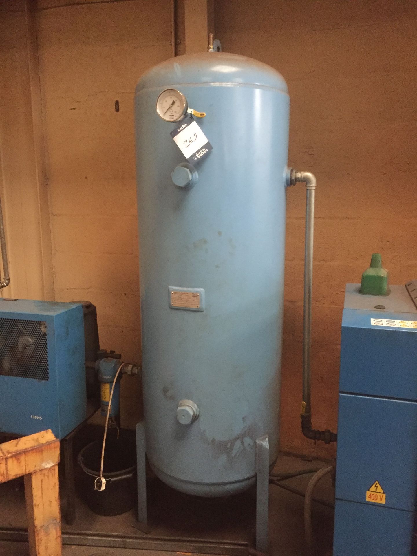 Compair L18-13A rotary screw air compressor, Serial No. CD10022707001 (2016), 13 BAR, with Abbot and - Image 3 of 5