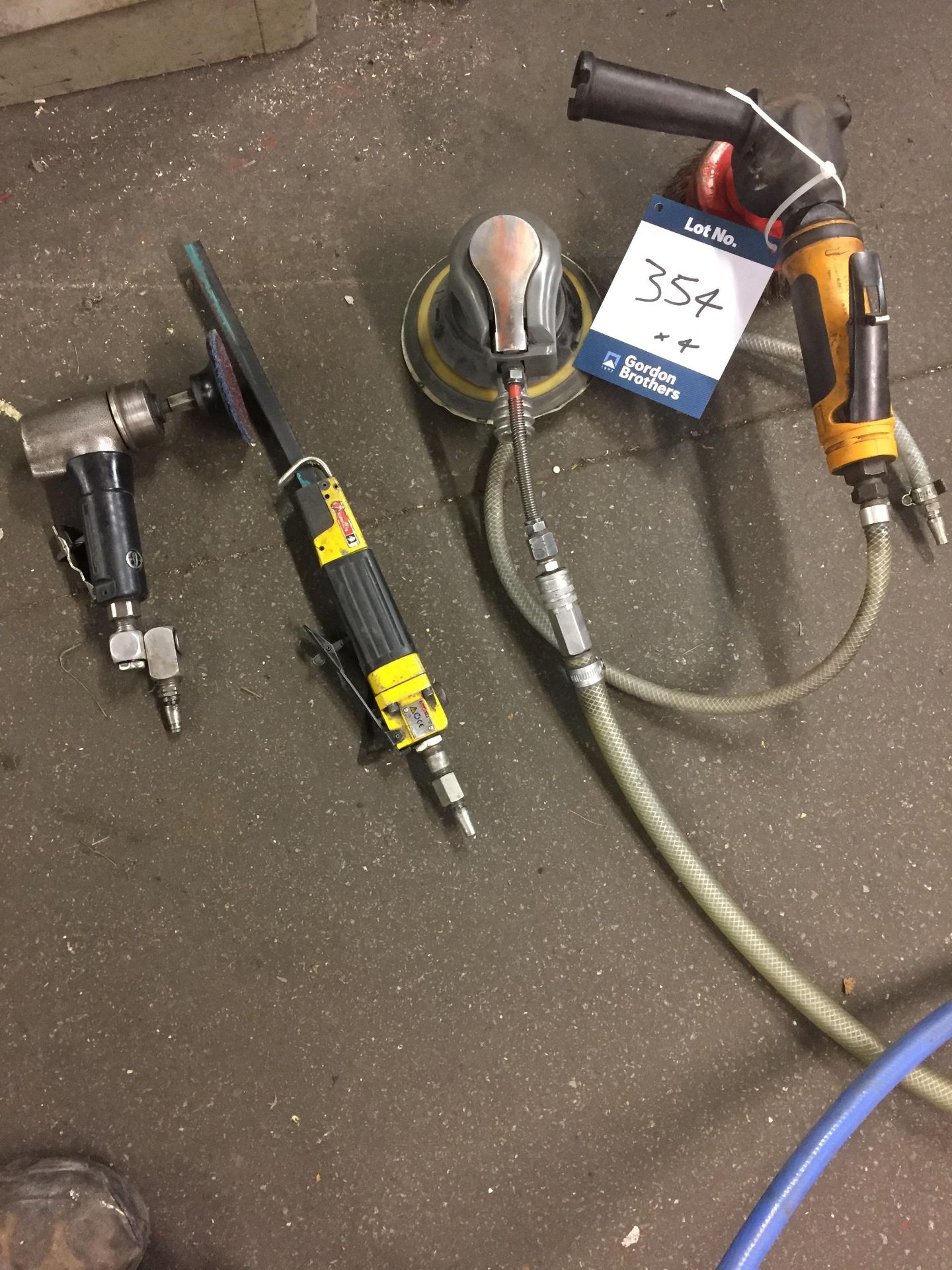 Atlas Copco air polisher, Desouter air hacksaw and orbital air sander **This lot is located at The