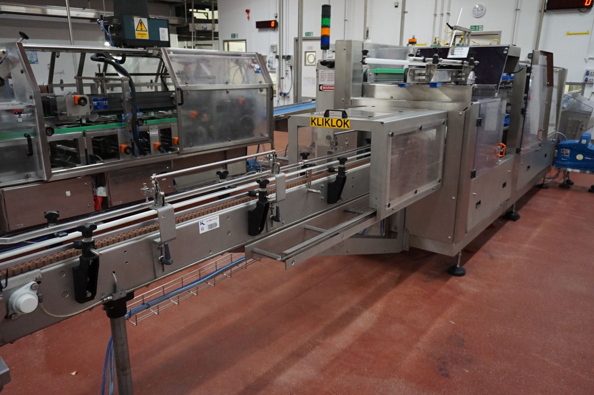 Kliklok Packing Station Comprising: motorised decline belt conveyor, Approx 5m with WMH control - Image 7 of 12