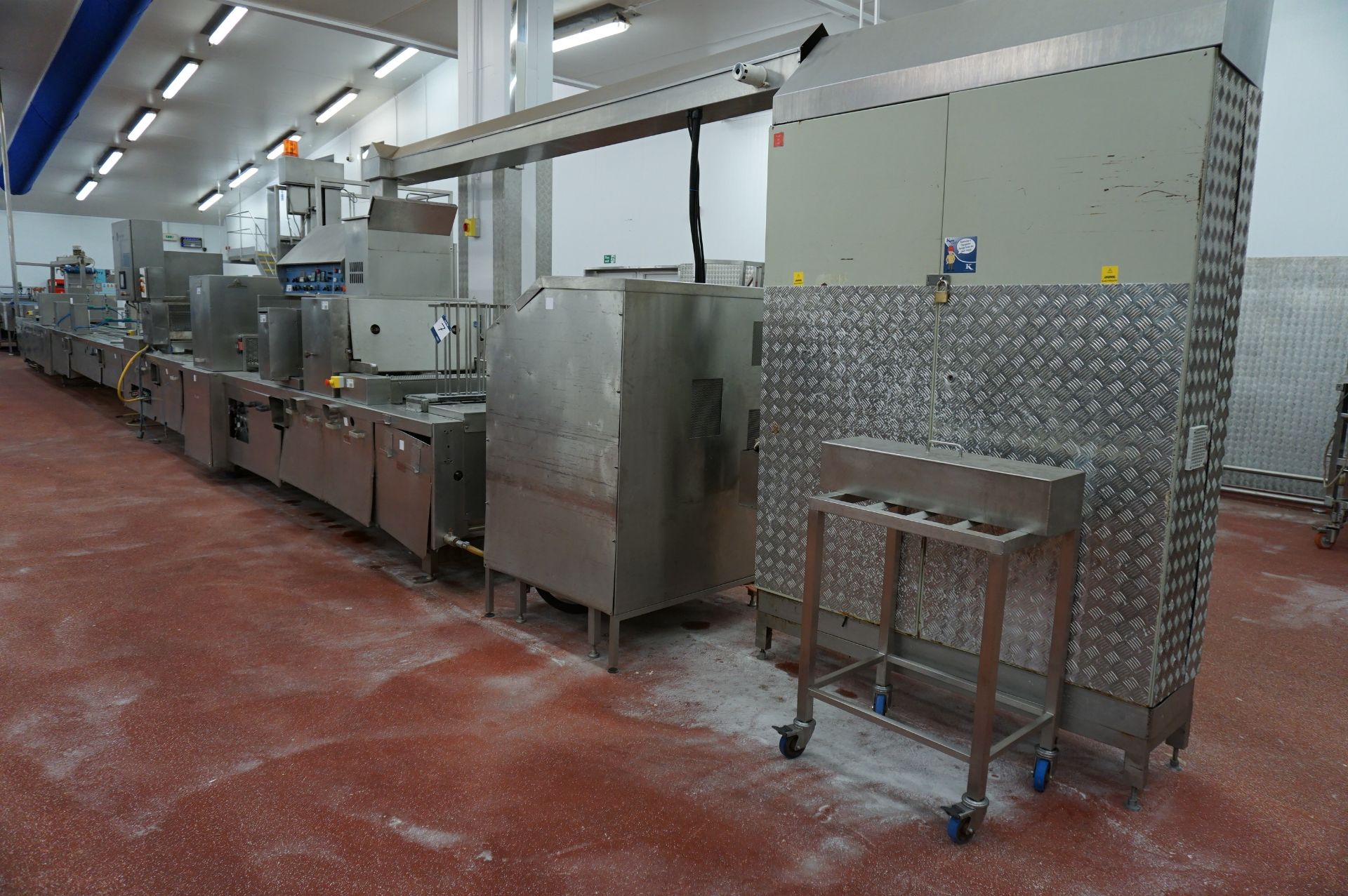 Rademaker Pie Line (Approx: 21m) Comprising: Continuous conveyor with interchangeable platens;