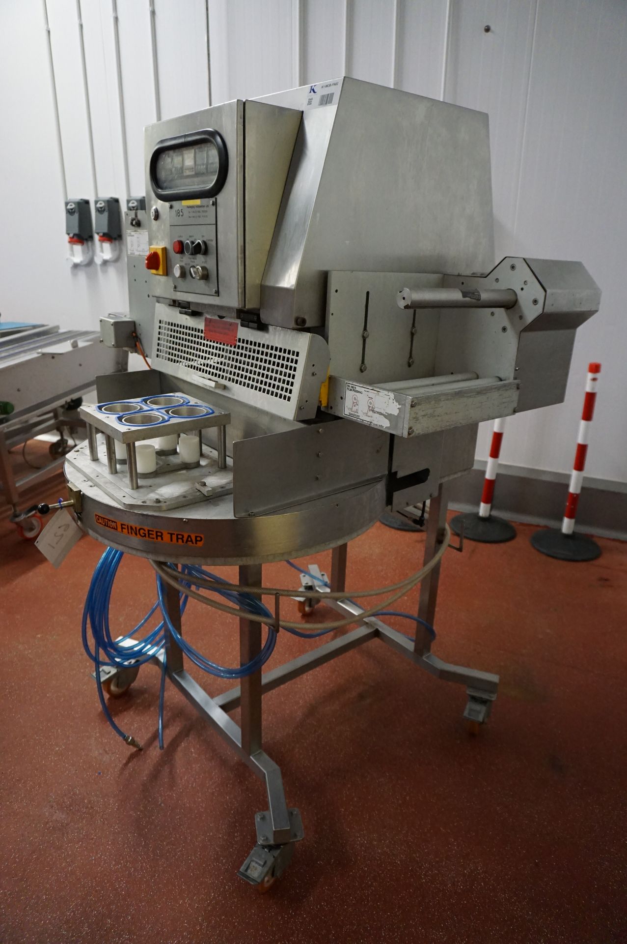 Packaging Automation Limited, mobile 4 pot sealing machine, Serial No. E894182 (tooling for 86mm - Image 6 of 10