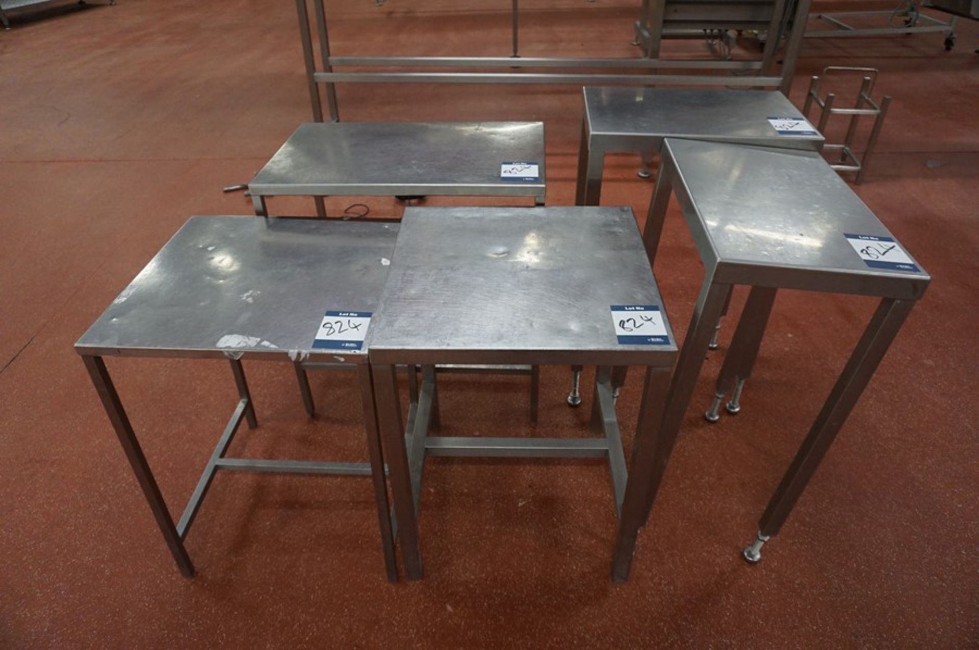 5 x Various stainless steel prep tables, as lotted - Image 2 of 2