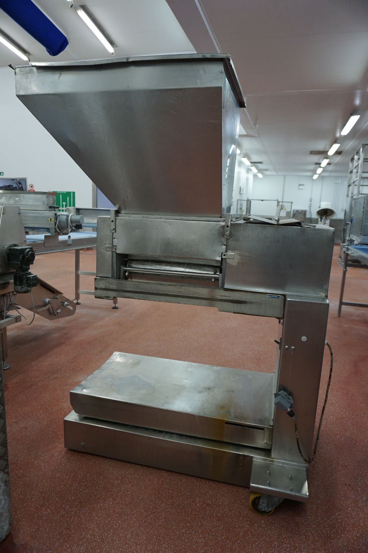 Unbadged mobile 3 roll pastry extruder with infeed station (one roll missing) - Image 4 of 5