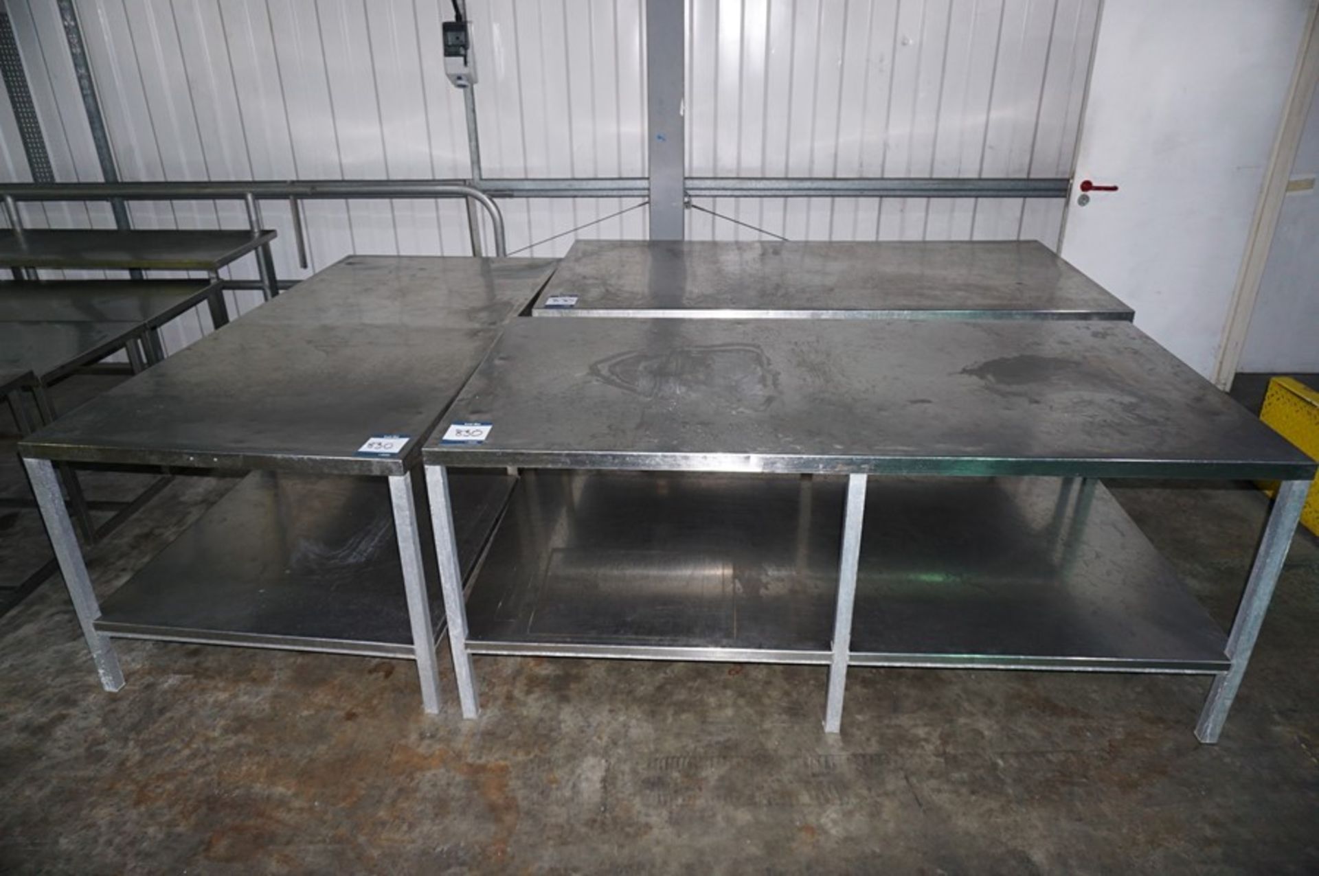 3 x Various stainless steel prep tables, as lotted - Image 2 of 2