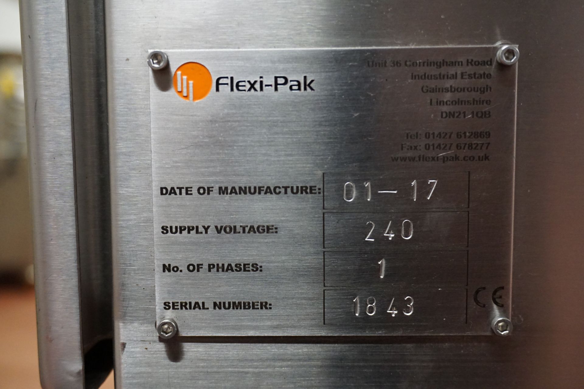 Flexi-Pak, mobile 4 head biscuit rake crumbling machine, Serial No. 1843 (2017) with infeed divider; - Image 7 of 7