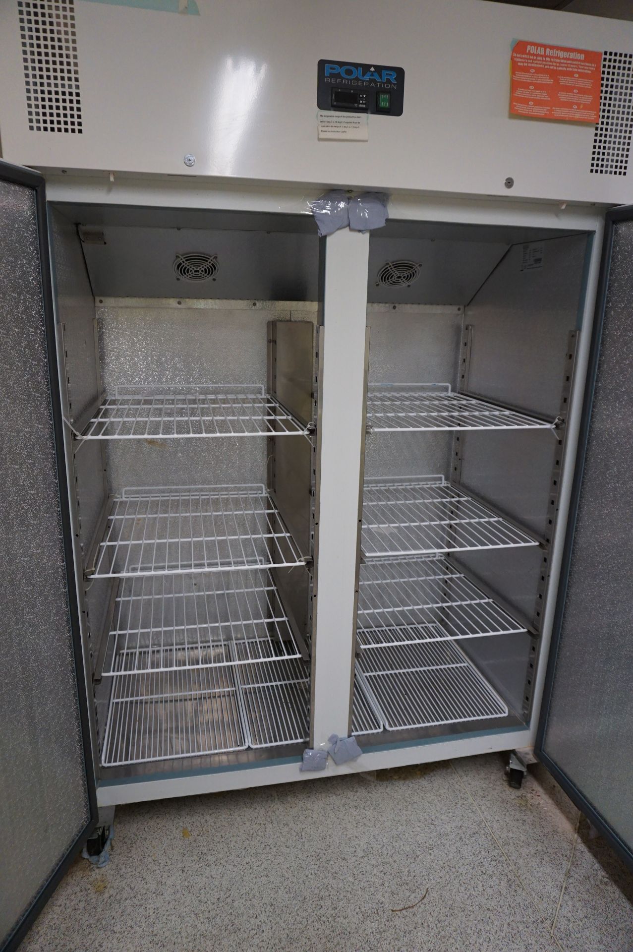 Polar, Model: CC663, mobile double door refrigerator, Serial No. 165012, 2m (h) x 1.32, (w) x 0. - Image 9 of 9