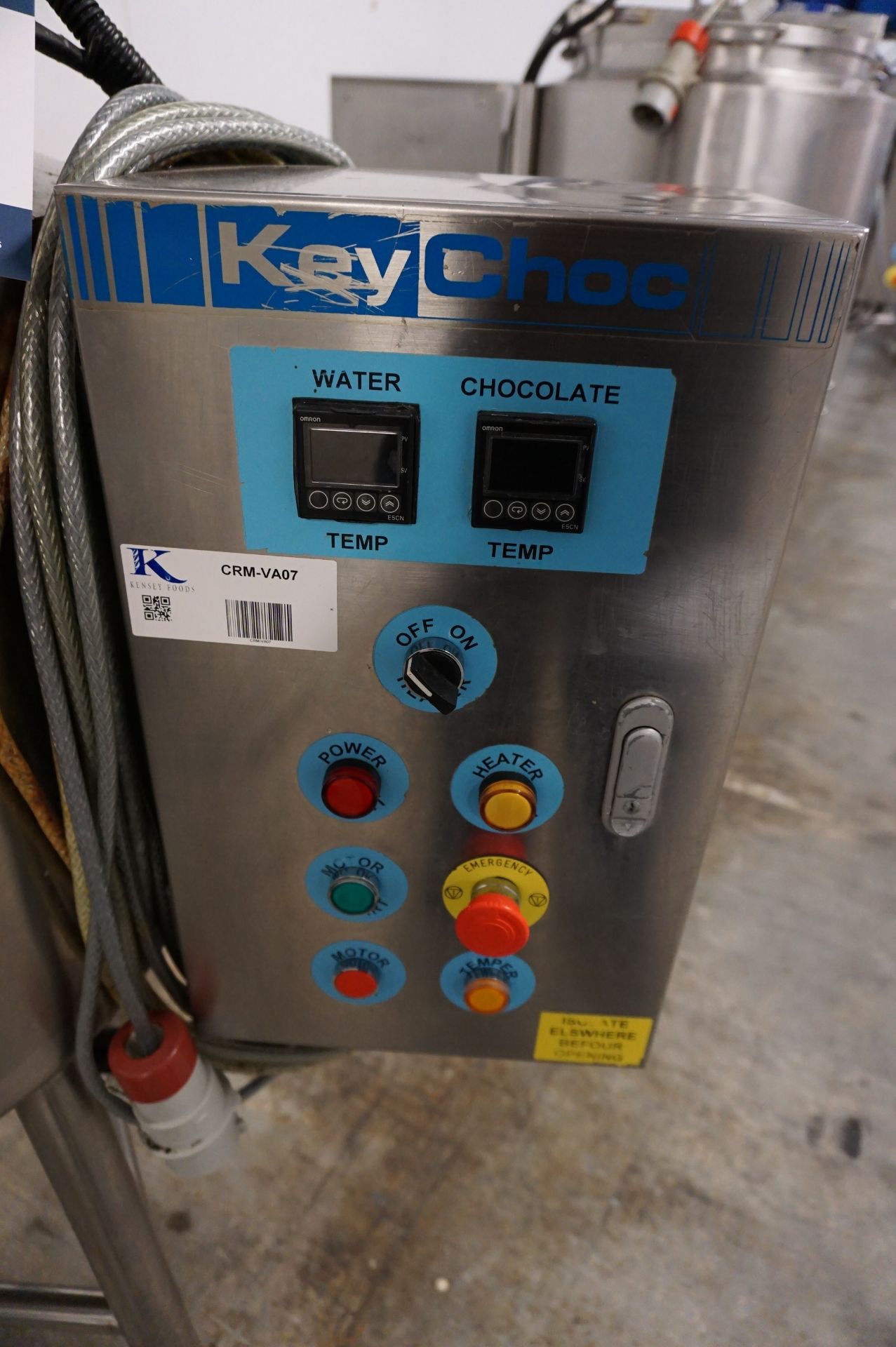 KeyChoc, chocolate melting tank with on station controls - Image 2 of 4