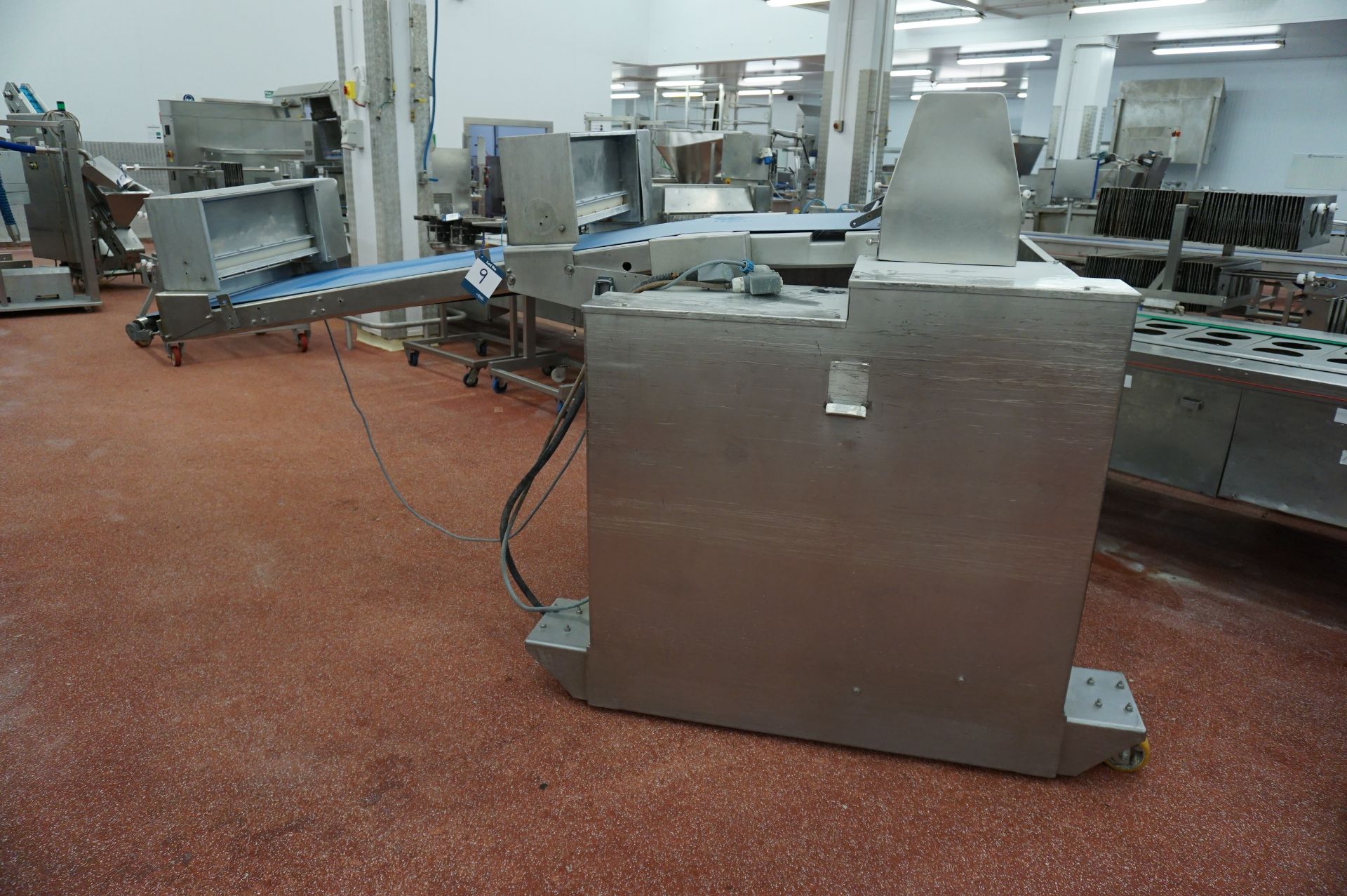 Rademaker, twin roll mobile pastry extruder with edge trimmer; 2 x flour dusters and motorised - Image 2 of 8