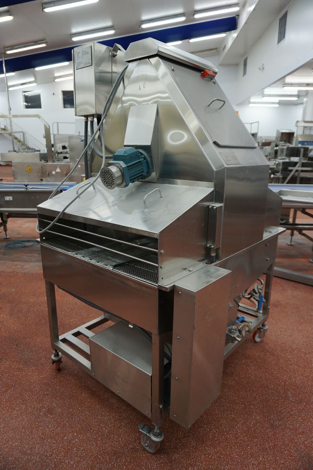 Acrivarn, mobile hot glaze machine, Serial No. 13290 (2012) with mesh through feed conveyor, - Image 2 of 9