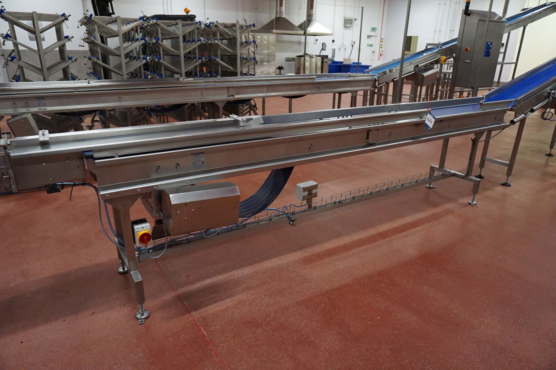 Fisher-Matthews Packing Station Comprising: motorised decline belt conveyor, Approx 6m with WMH - Image 16 of 19