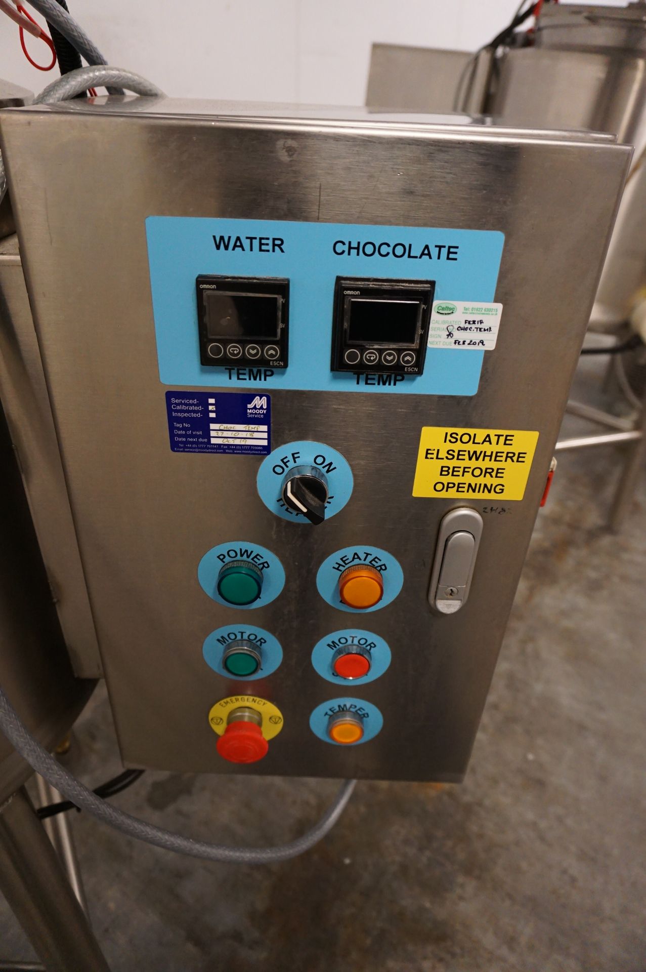 KeyChoc, chocolate melting tank with on station controls - Image 2 of 4