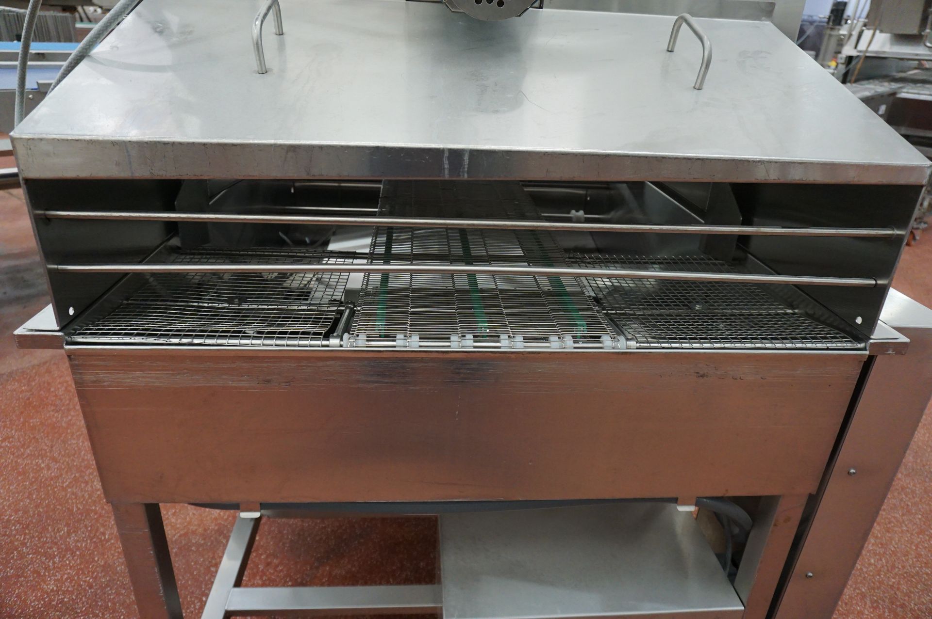 Acrivarn, mobile hot glaze machine, Serial No. 13290 (2012) with mesh through feed conveyor, - Image 5 of 9