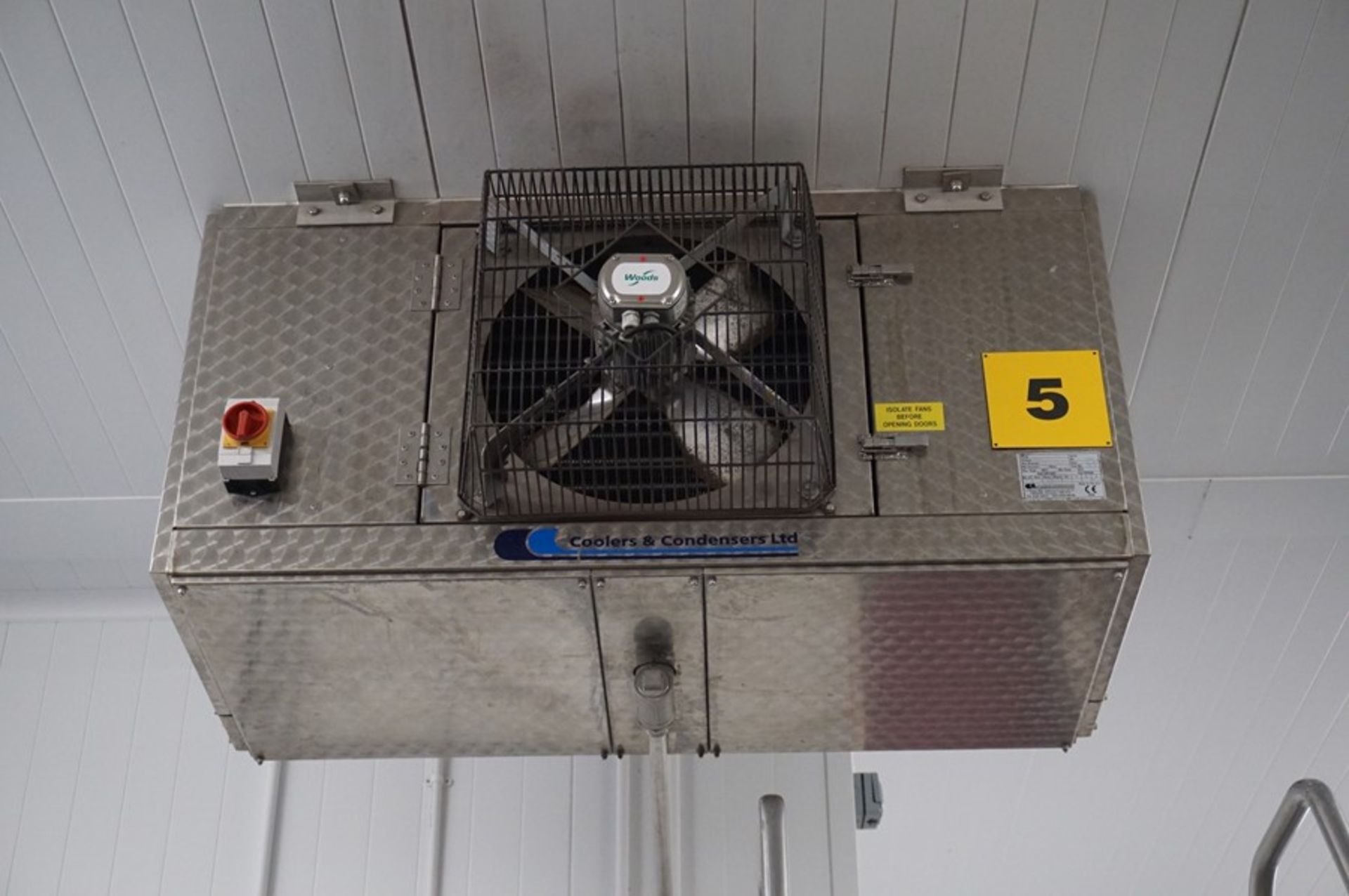 Coolers & Condensers, stainless steel single fan chiller unit (2005) Max: 100'c Min: -50'c (Lift out