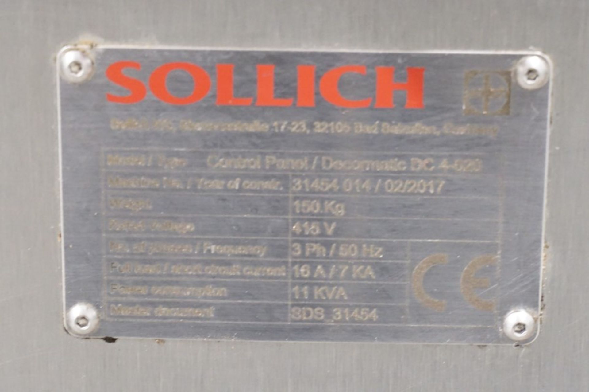 Sollich Chocolate Decorating System Comprisng: Decomatic / DC4-620, chocolate decorating machine, - Image 39 of 45