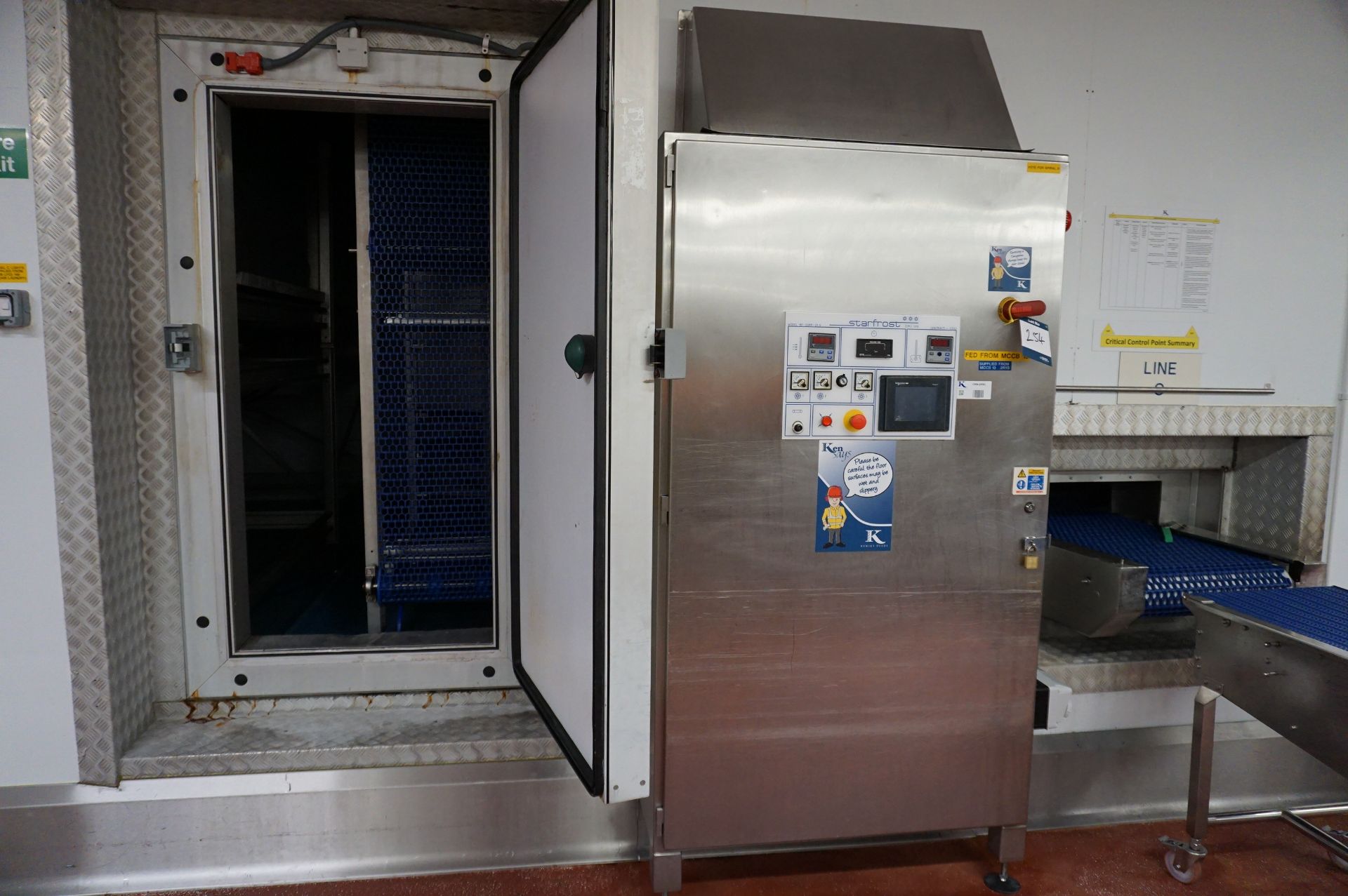 Starfrost, Model: 85-22RR-21.5 Spiral Chiller/Freezer: Plastic Belt width: 550mm, 150mm product