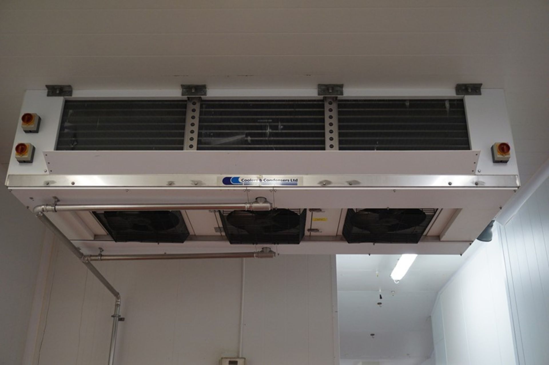 Coolers & Condensers, triple fan chiller unit (Lift out charge to bring unit to ground: £150)