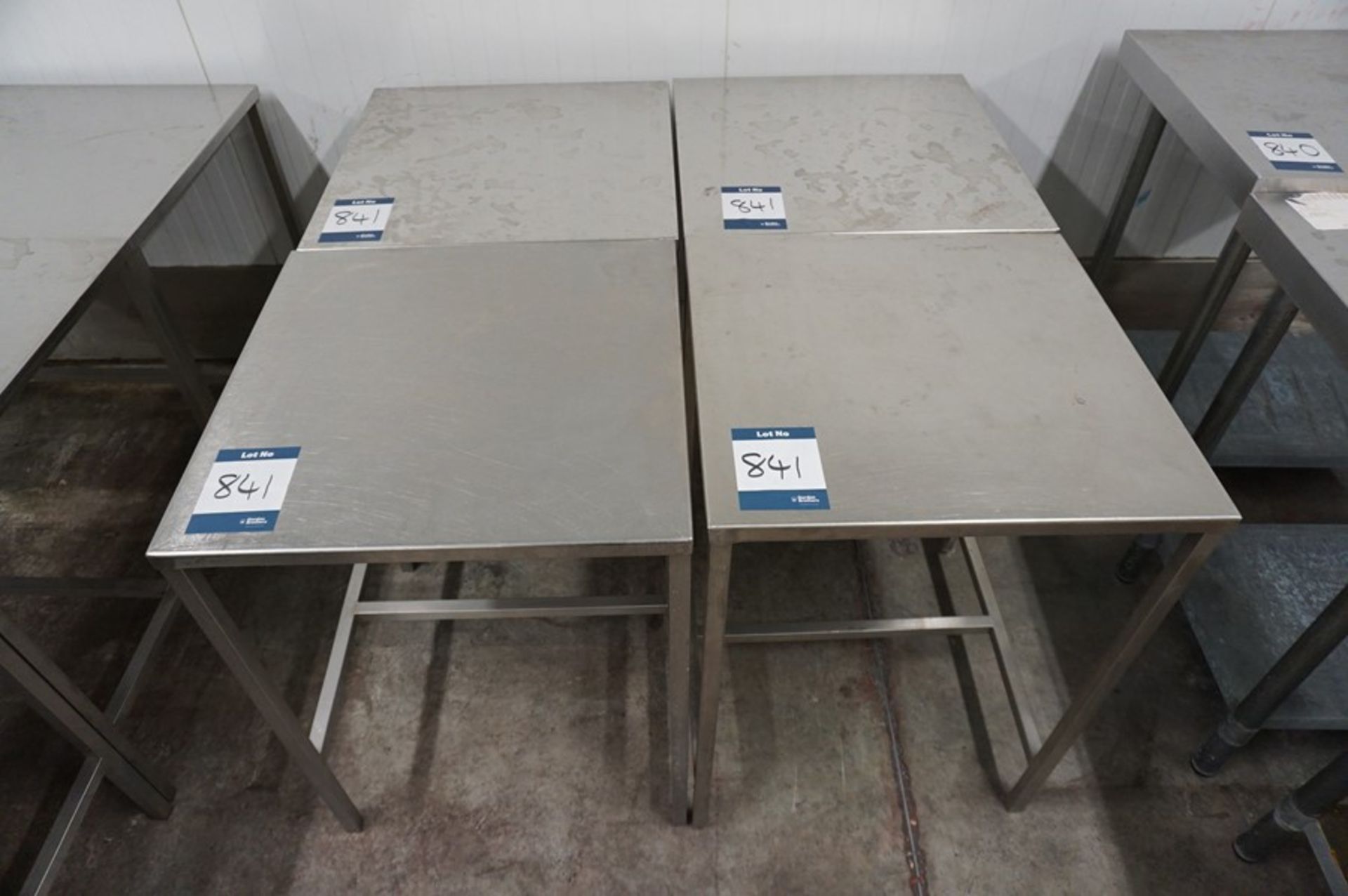 4 x Various stainless steel prep tables, as lotted - Image 2 of 2