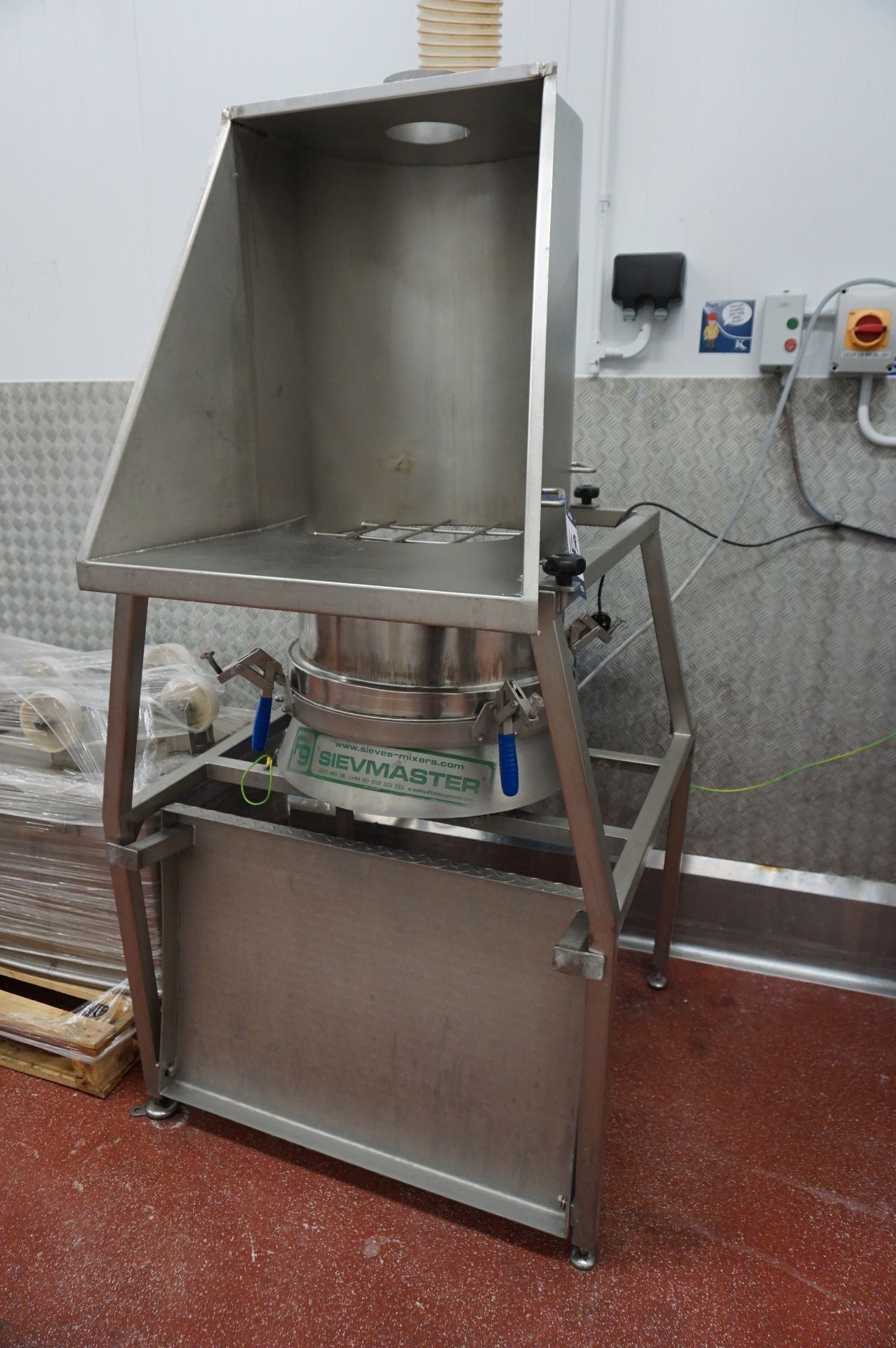 Sievmaster, Model: 550, vibrating flour sieve, Serial No. 43542 (2006) with stand