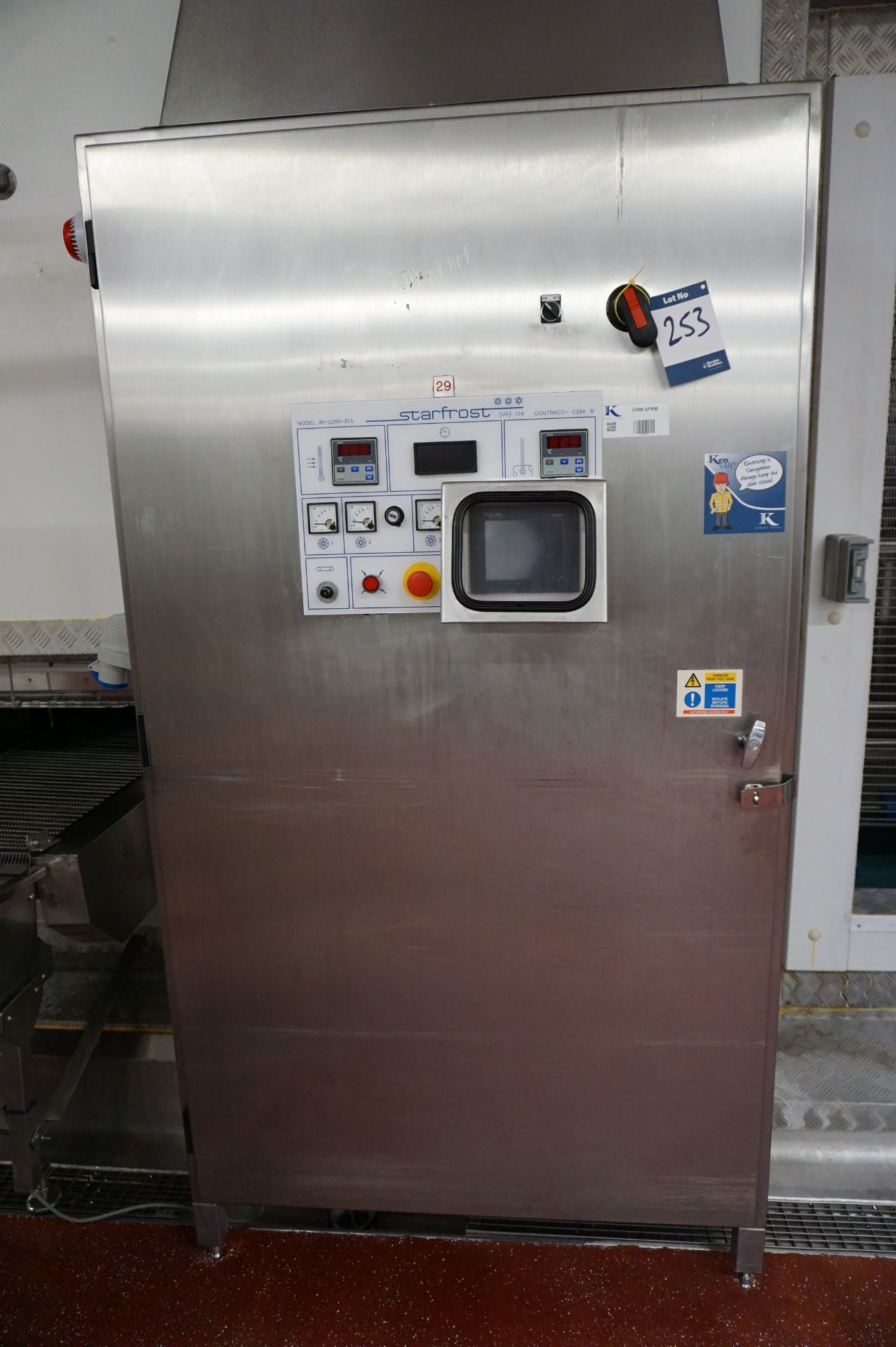 Starforst, Model: 85-22RR-21.5 Spiral Chiller: Stainless Steel Mesh Belt width: 560mm, Product - Image 2 of 10