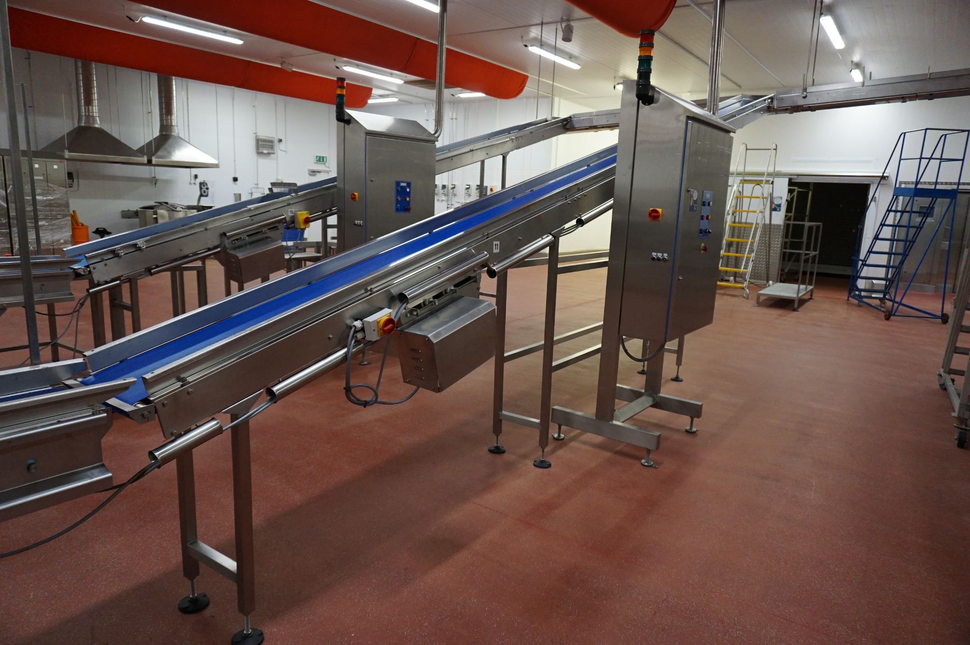 Fisher-Matthews Packing Station Comprising: motorised decline belt conveyor, Approx 6m with WMH - Image 17 of 19