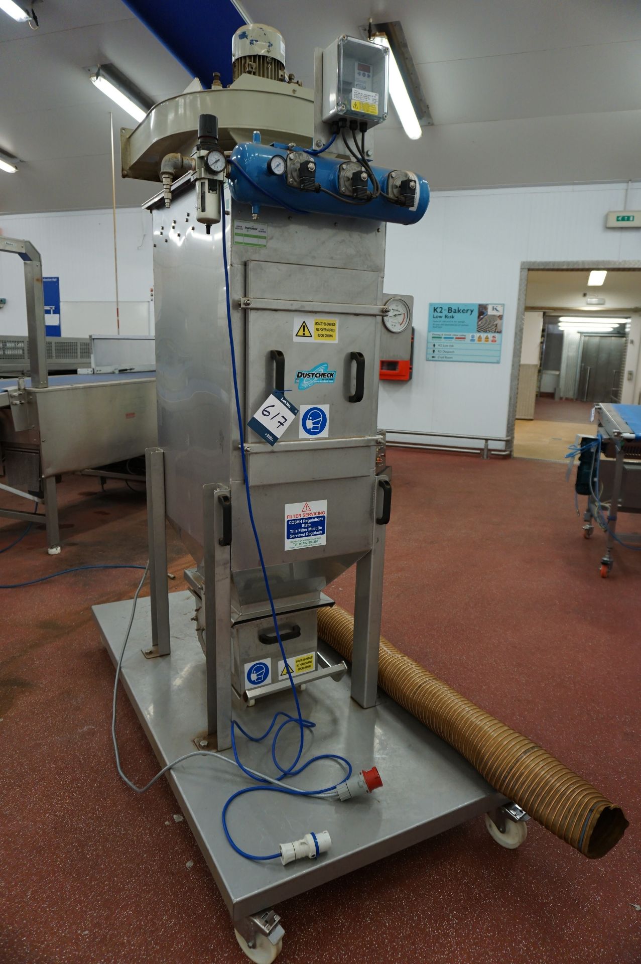 Dustcheck, Model: SFKJ9-1.6-10 dust extraction unit on mobile trolley, Serial No. 8479 (2015)