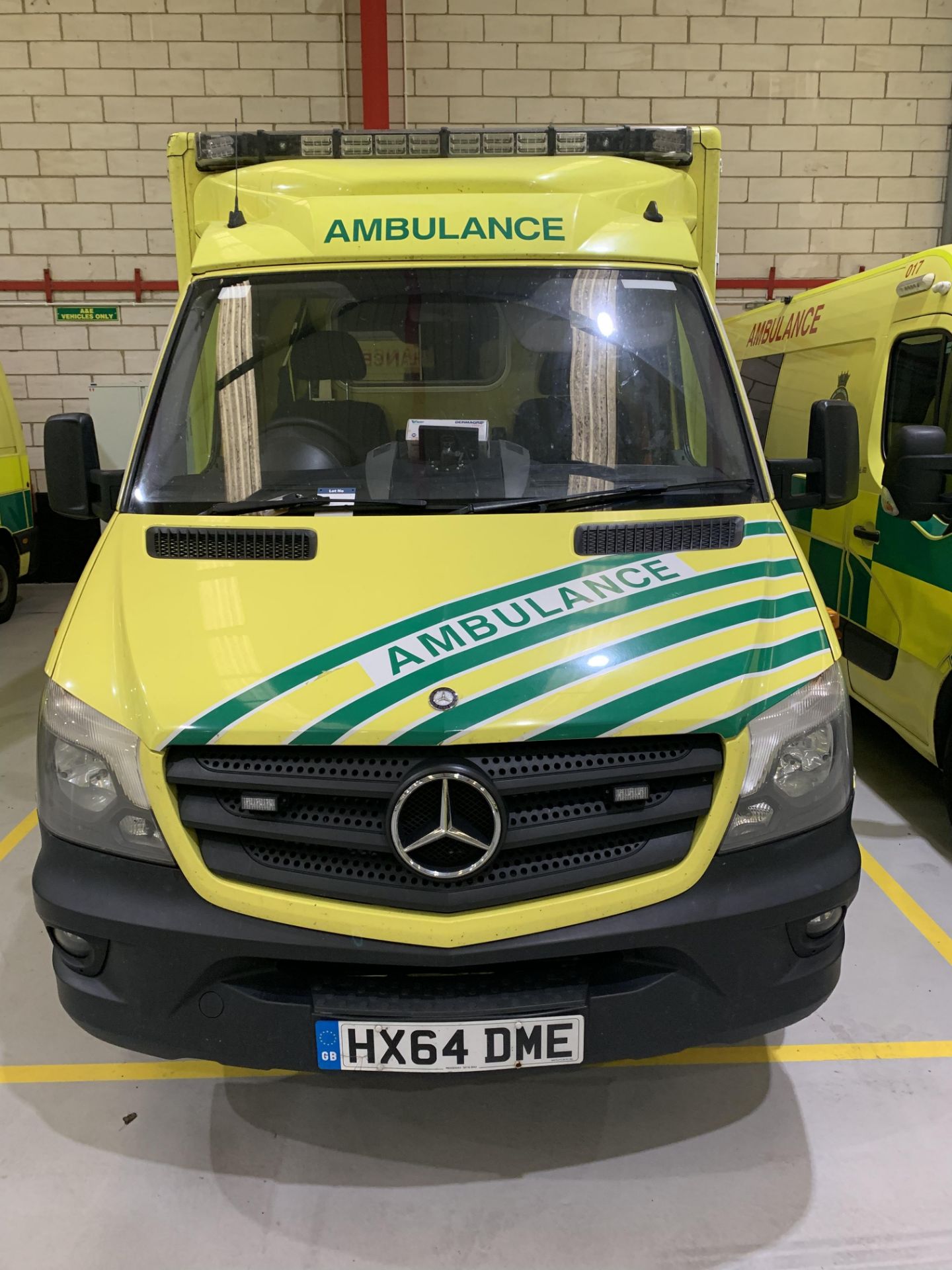 Mercedes-Benz Sprinter 519 CDI box type A&E frontline ambulance registration number HX64 DME,