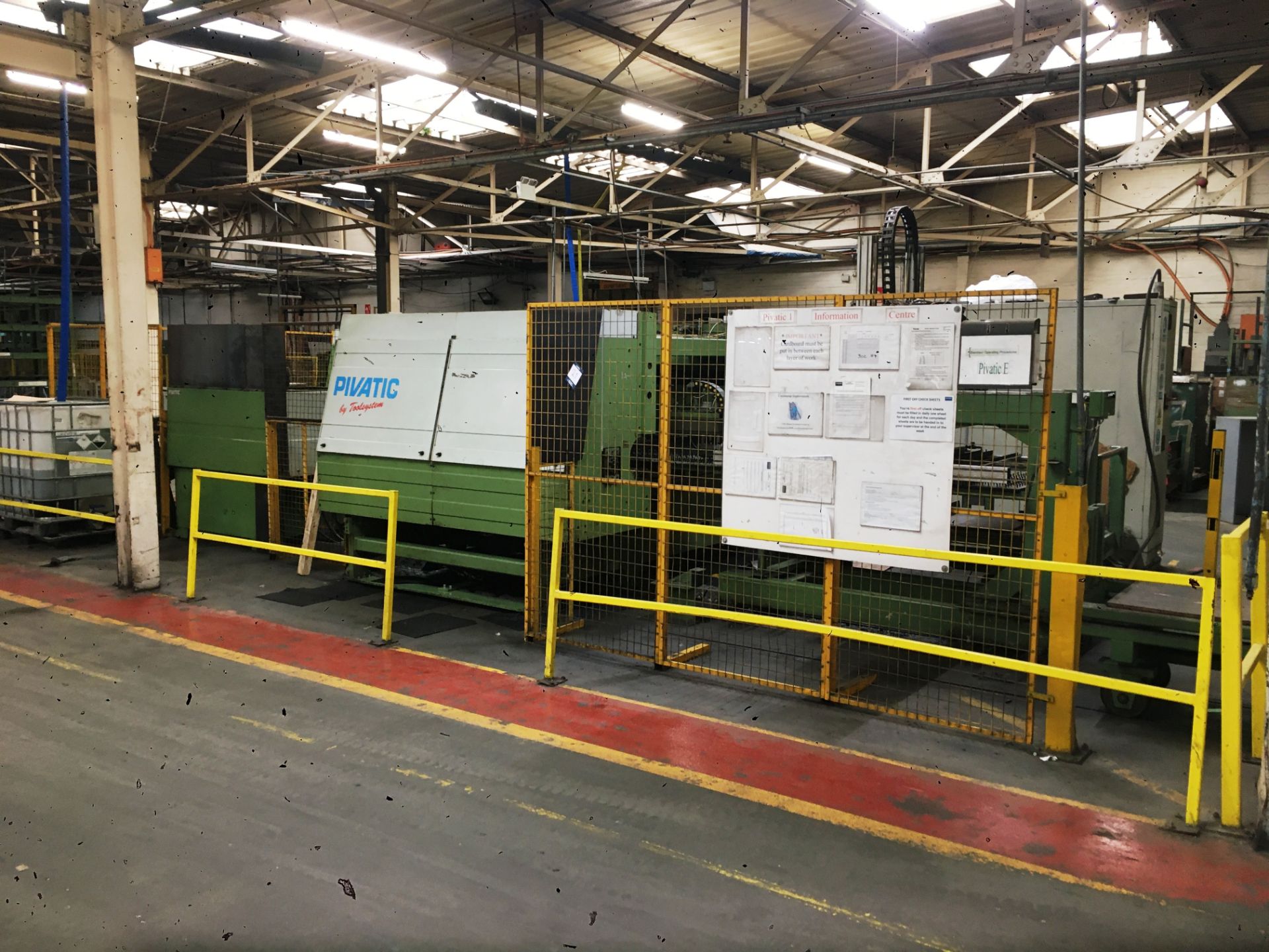 Pivatic by ToolSystem, FLN200/FSW100 bending and forming line, Serial No. 505000 (1996) comprising: