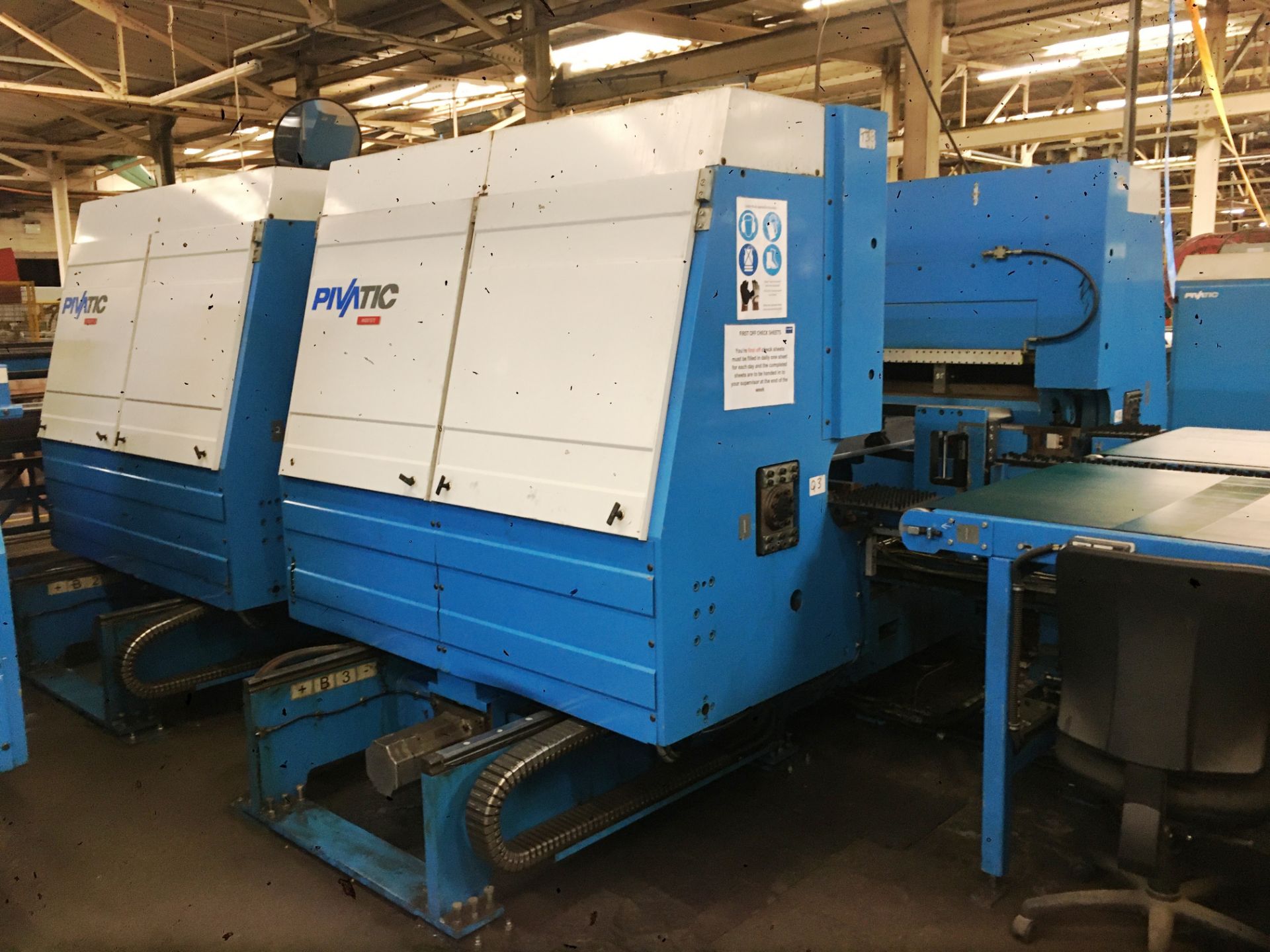 Pivatic, FLN225/FSW125 bending line (2000) comprising: 4x travelling loading cars (approx. 1205 x - Image 8 of 14