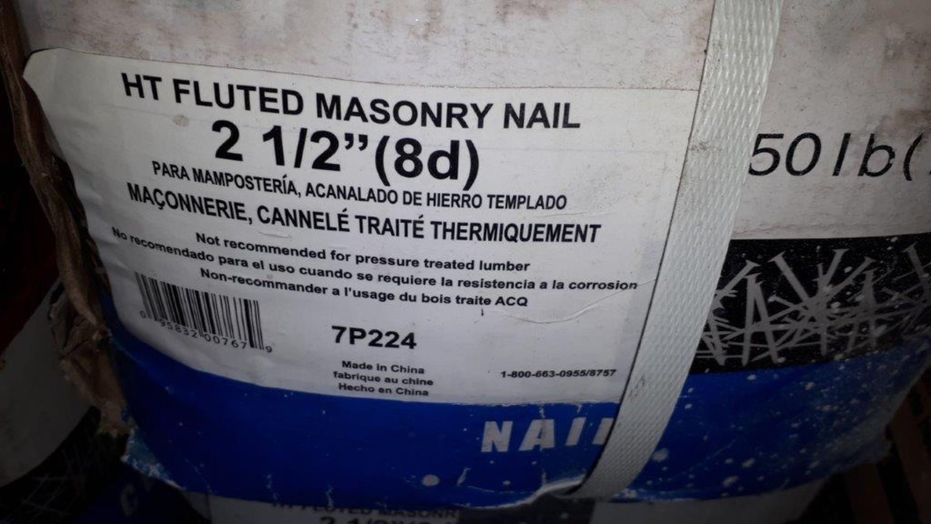 2 1/2" Masonry Nails (50lb/box)