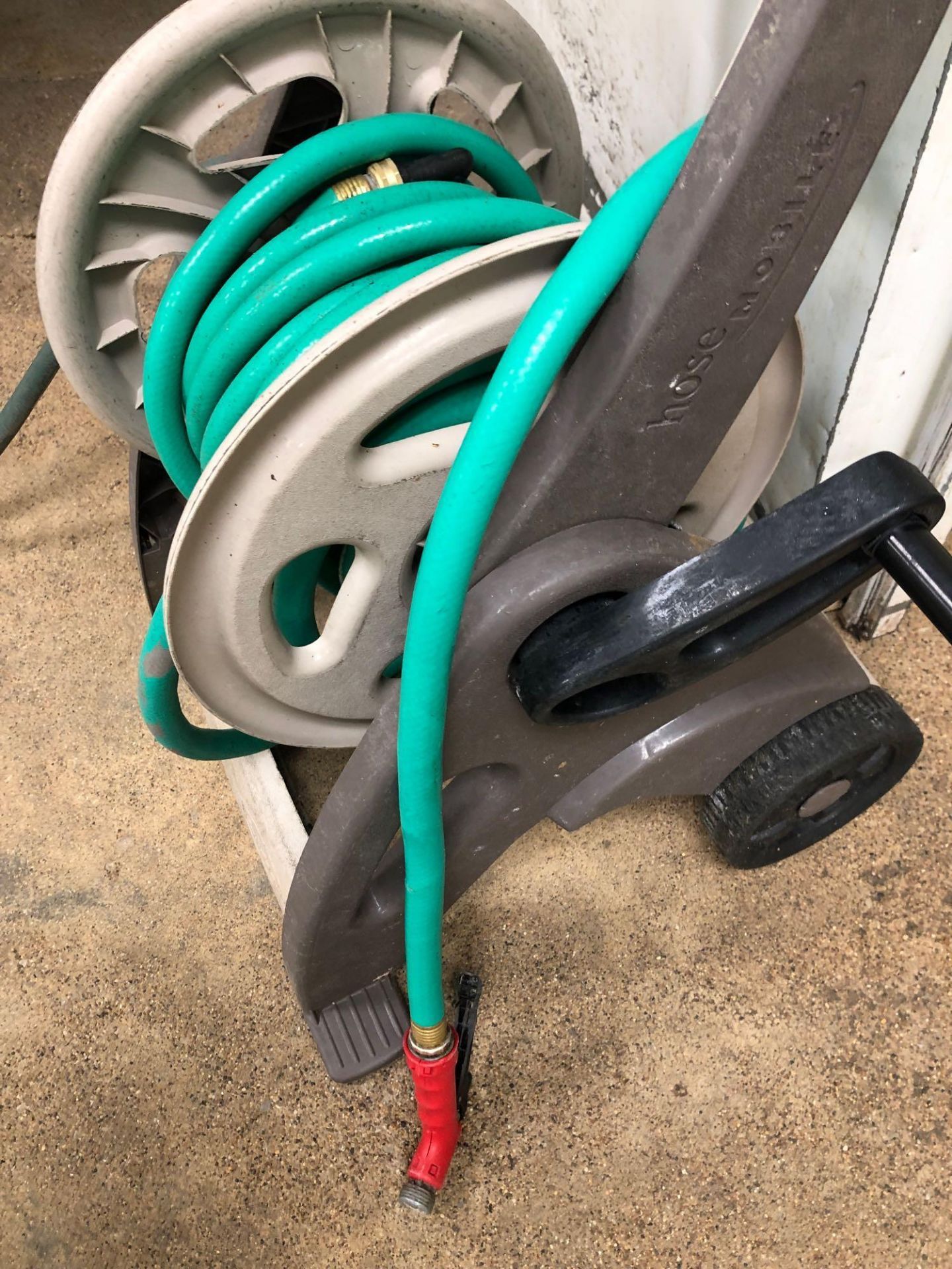 Plastic Hose Reel with Green Hose - Image 2 of 2