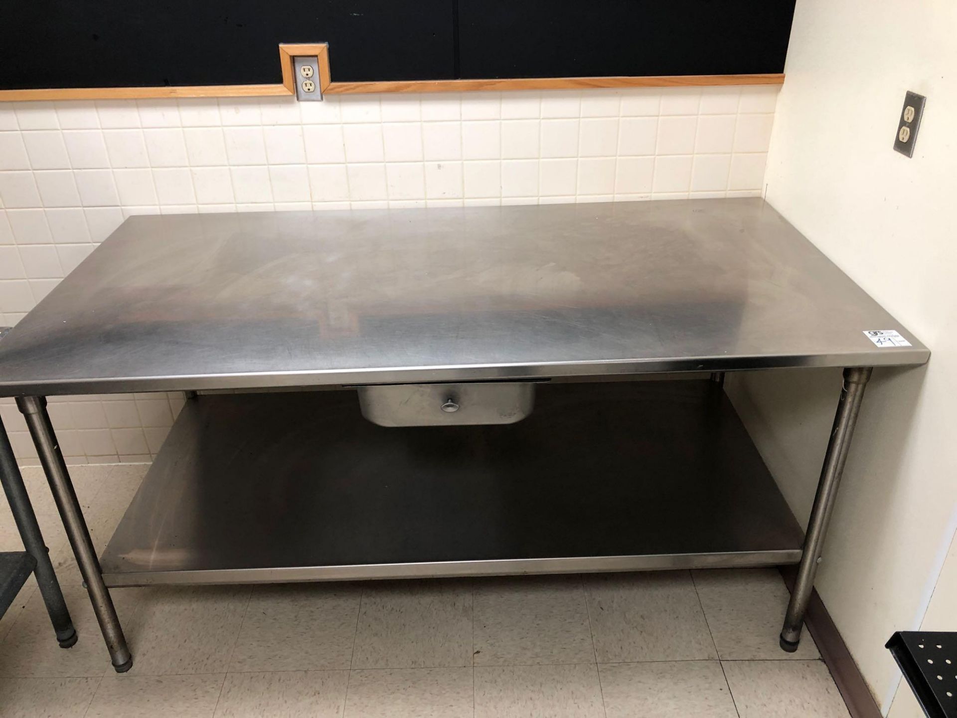 Stainless Steel Top Prep Table with Drawer