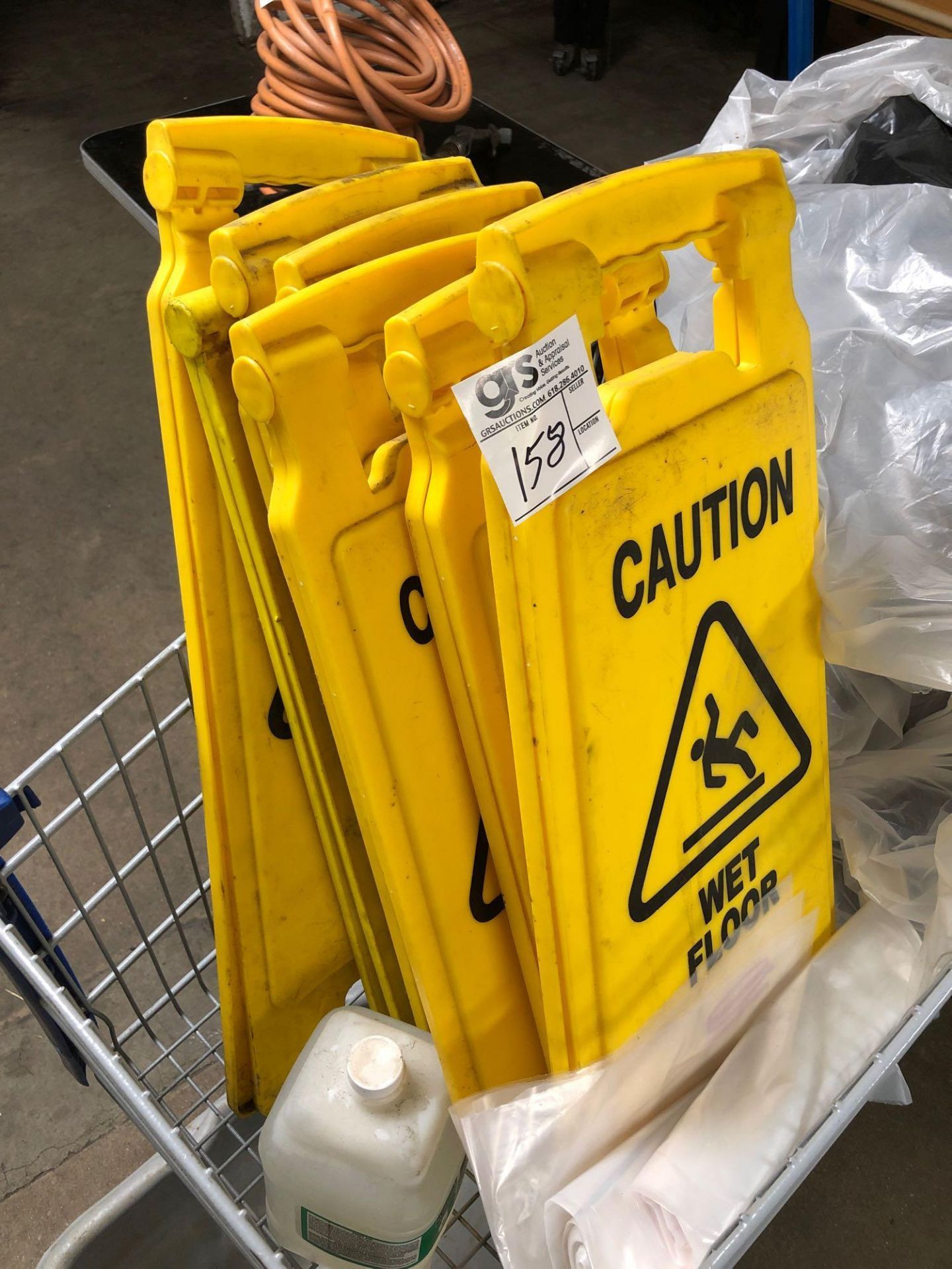 Cart Full of Wet Floor Signs - Image 2 of 3