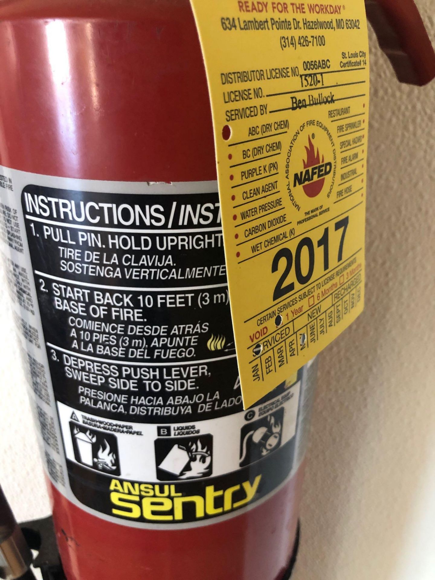 Ansul Sentry Fire Extinguisher - Image 3 of 3