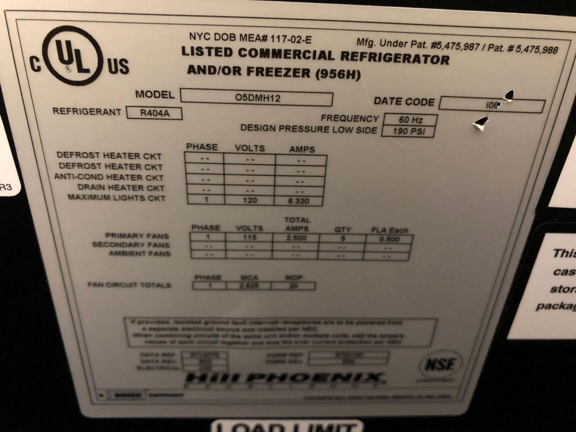 Hill Phoenix Commercial Refrigerator/Freezer Merchandiser - Image 6 of 6
