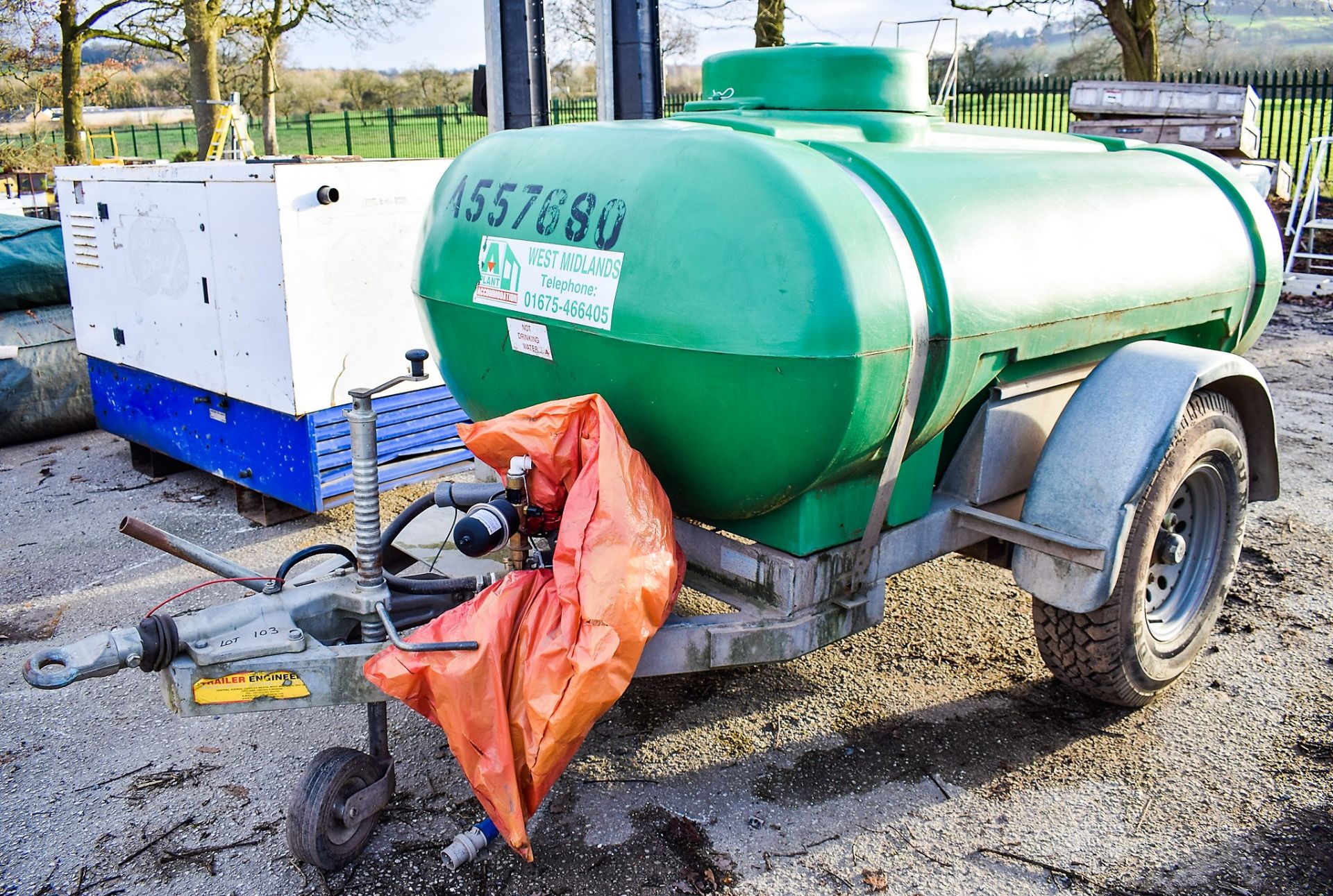 Trailer Engineering 2250 litre fast tow water bowser c/w 240v water pump A557680 - Image 2 of 4