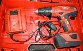 Hilti SFH 22-A 22v cordless power drill c/w charger, battery & carry case A687177