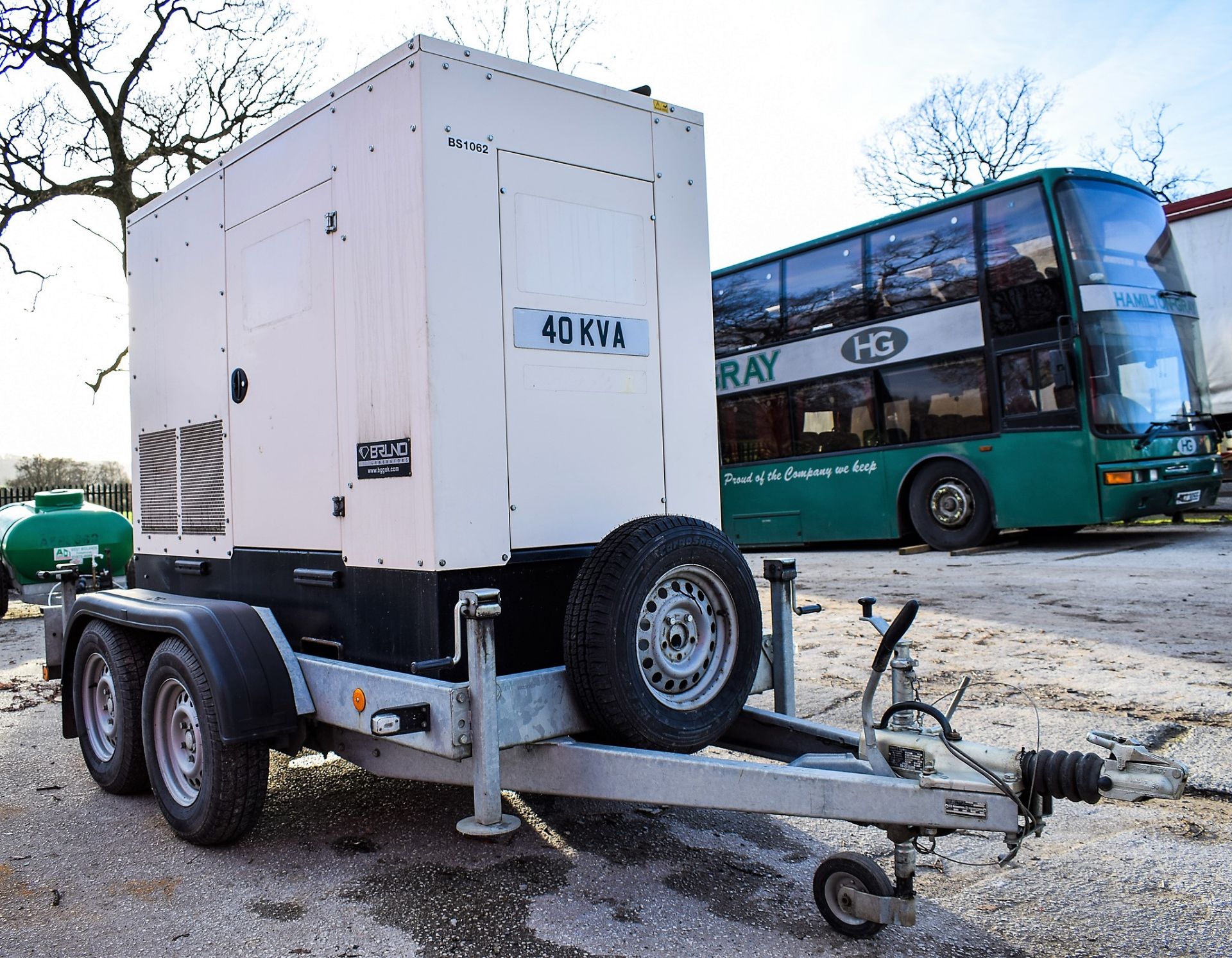 Bruno GX52FE-EM 40 kva diesel driven generator Year: 2014 S/N: 37751 Recorded Hours: 3632 c/w tandem - Image 4 of 6