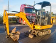 JCB 801.4 CTS 1.5 tonne rubber tracked mini excavator Year: 2014 S/N: 2070315 Recorded Hours: 1512