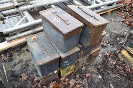 10 - Ex MOD ammunition boxes  (Brown)