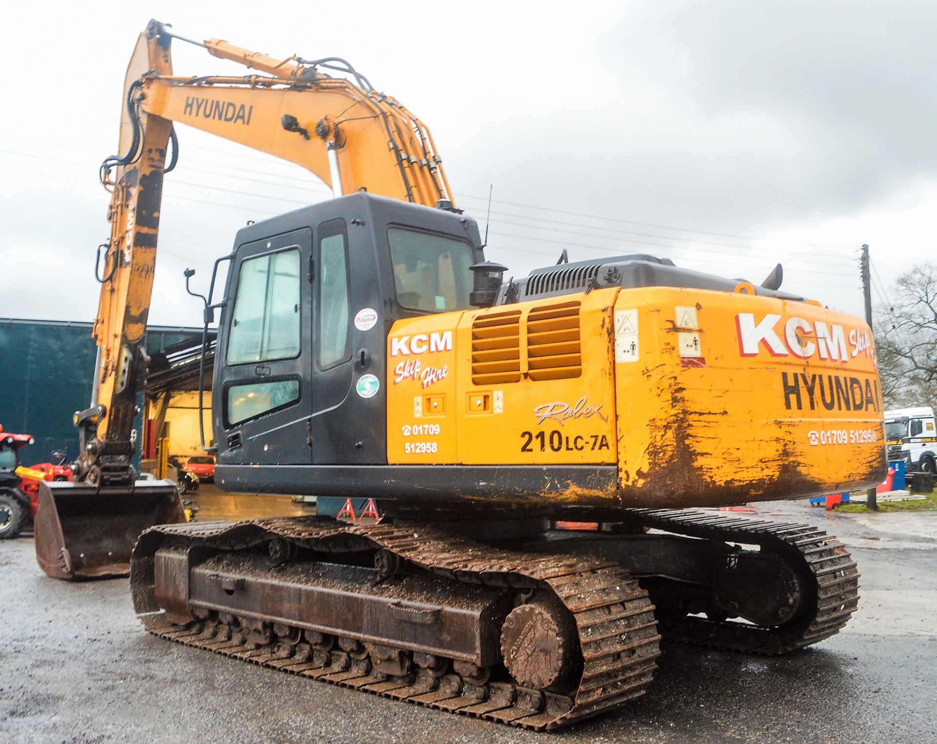 Hyundai 210 LC-7A 21 tonne steel tracked excavator Year: 2008 S/N: 10414 Recorded Hours: 1501 - Image 3 of 13