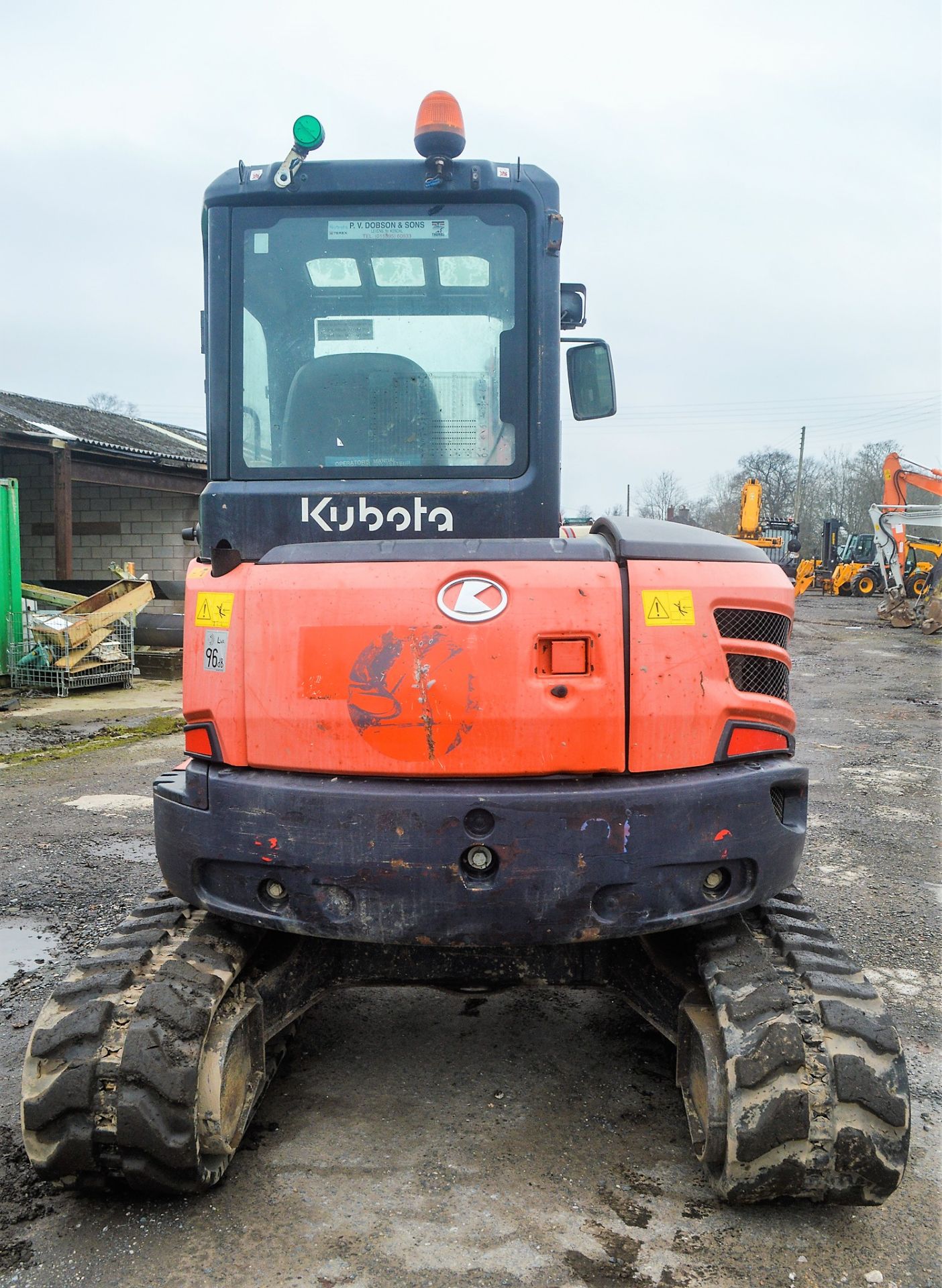 Kubota U48-4 4.8 tonne rubber tracked excavator Year: 2010 S/N: 50161 Recorded Hours: 5923 blade, - Image 6 of 12