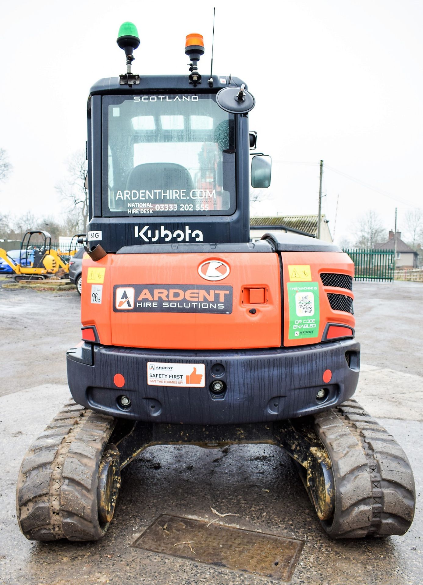 Kubota U48-4 4.8 tonne rubber tracked excavator Year: 2015 S/N: 52988 Recorded Hours: 923 blade, - Image 6 of 14