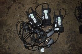 3 - Peltor radio  c/w chargers  A606285 / A606281 / A606284