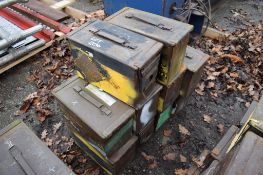 10 - Ex MOD ammunition boxes  (Brown)