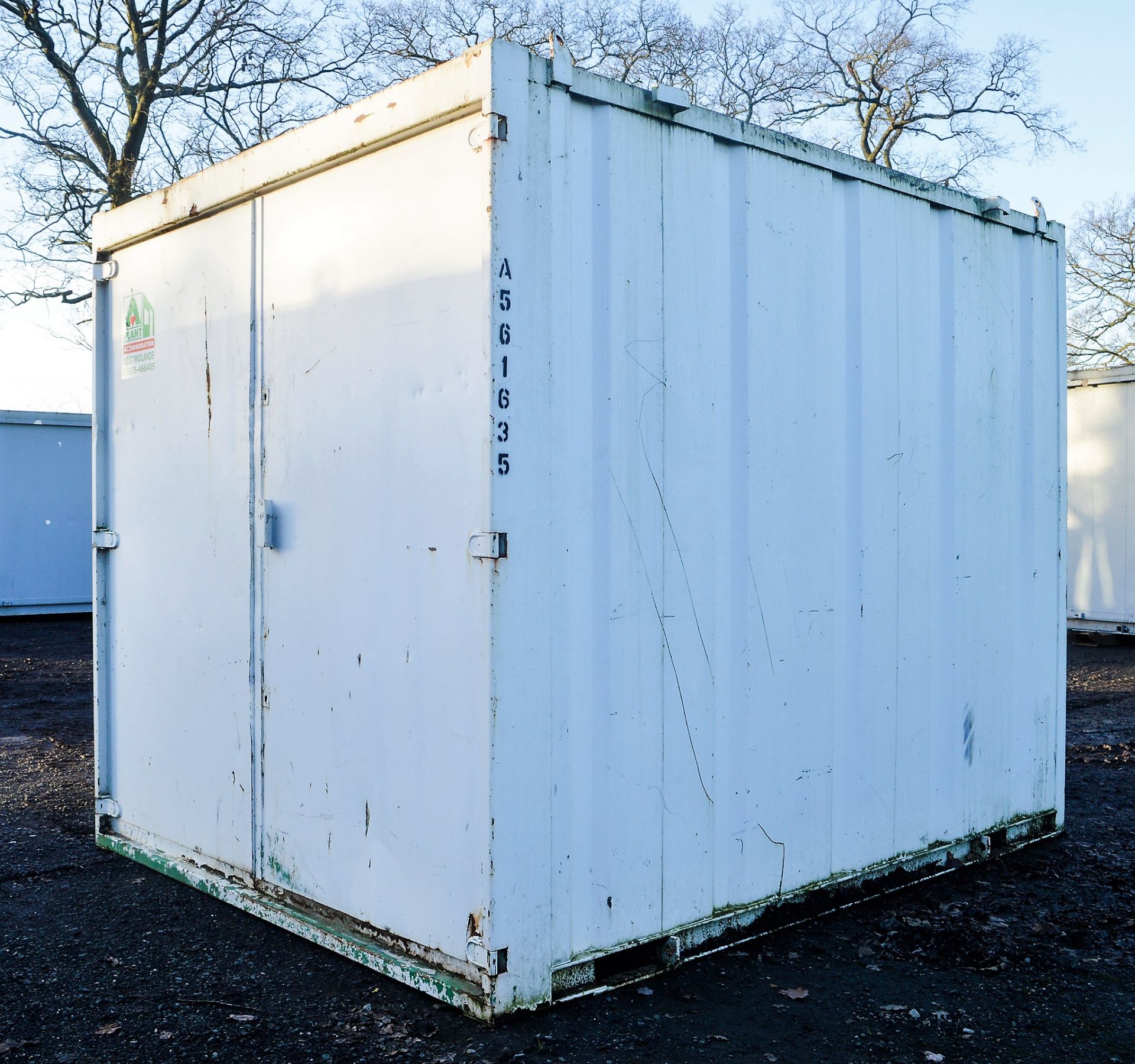 10 ft x 8 ft steel store site unit c/w keys A561635