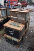 10 - Ex MOD ammunition boxes  (Brown)