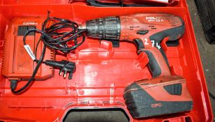 Hilti SFH 22-A 22v cordless power drill c/w charger, battery & carry case A683975